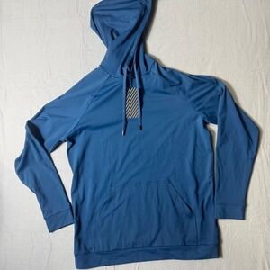 Grayson & Dunn Golf Collection Mens Hoodie M Blue NEW UPF 50+ Performance Hoodie